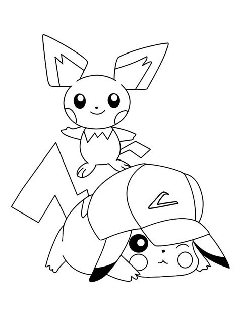 picachu para colorir|62 desenhos para colorir de Pikachu